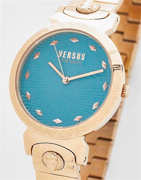 Verus Versace Marion watch in gold and green 